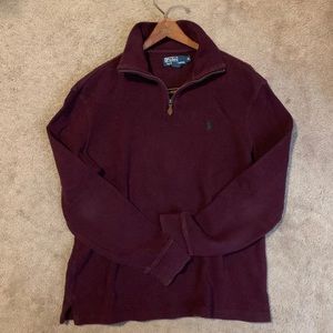 Polo Ralph Lauren Maroon Quarter zip medium